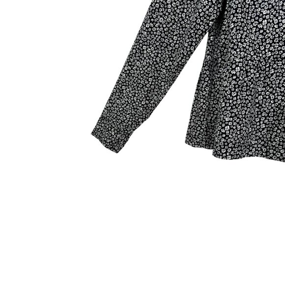 GAP Ditsy Floral Long Sleeve Peplum Shirt - Picture 4 of 5